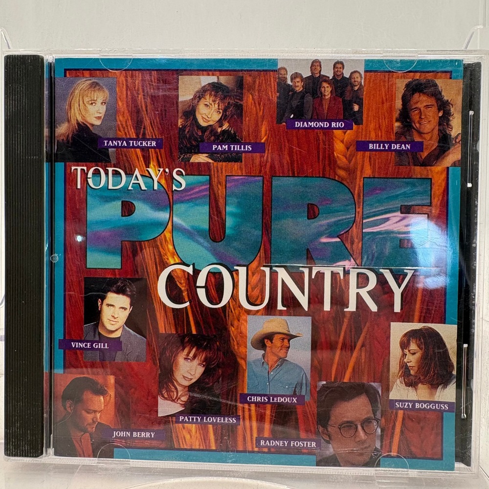 Todays Pure Country CD Various Artists 1995 K-Tel CEMA Vince Gill Tanya Tucker